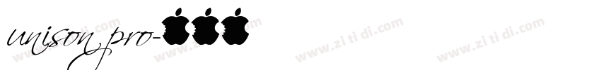 unison pro字体转换